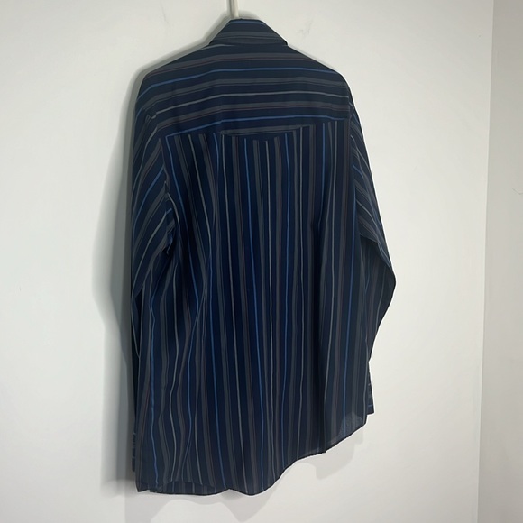 Men’s Ely Cattleman striped pearl snap long sleeve shirt Tall Man XLT - Picture 7 of 11